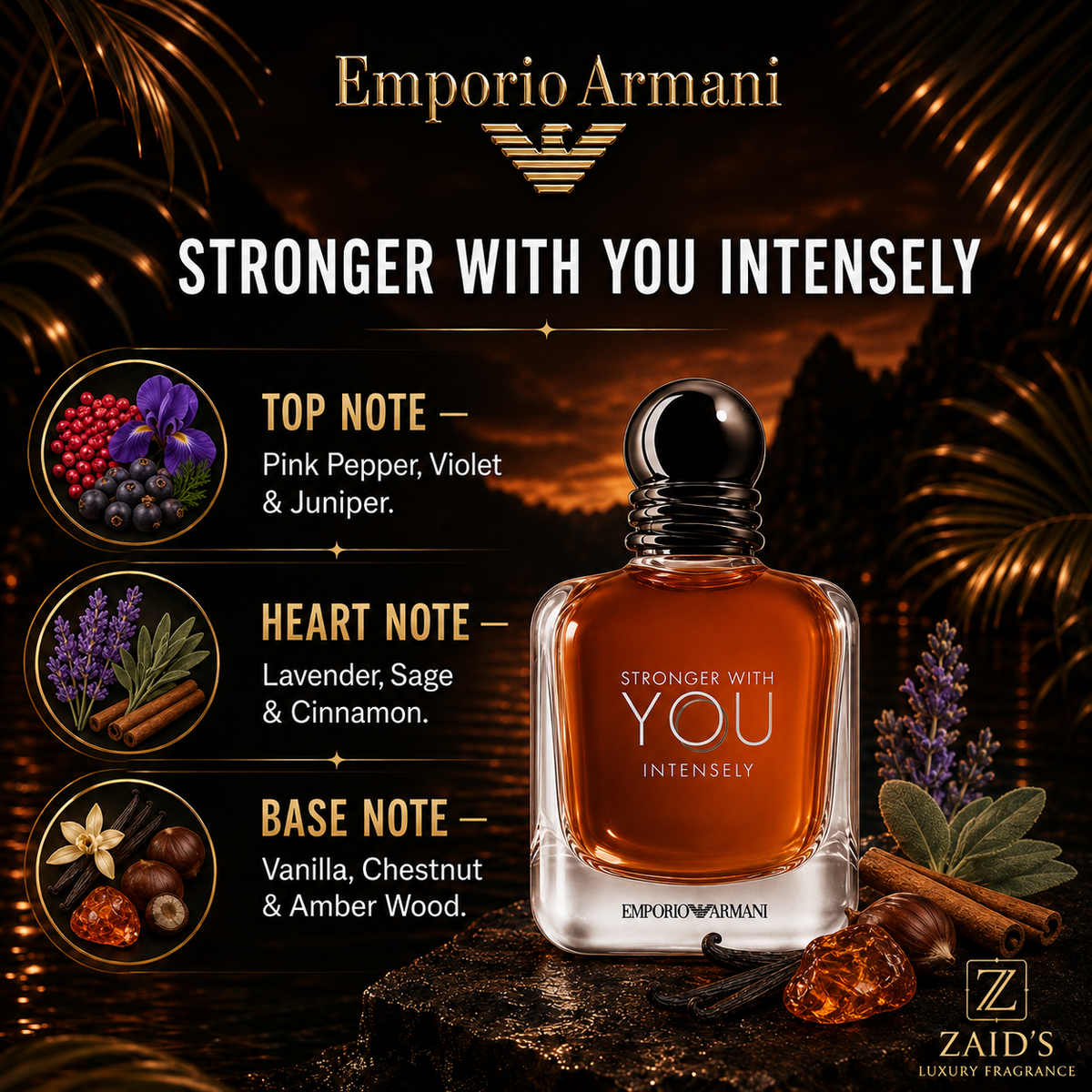 Emporio Armani Stronger With You Intensely Eau de Parfum — 100 ml