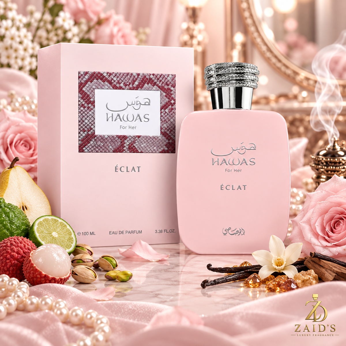 Rasasi Hawas Éclat for Her Eau de Parfum 3.4 oz / 100 ml