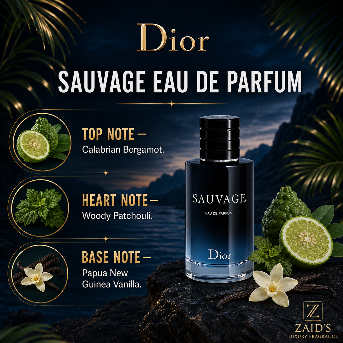 Dior Sauvage Eau de Parfum — 100 ml / 3.4 oz