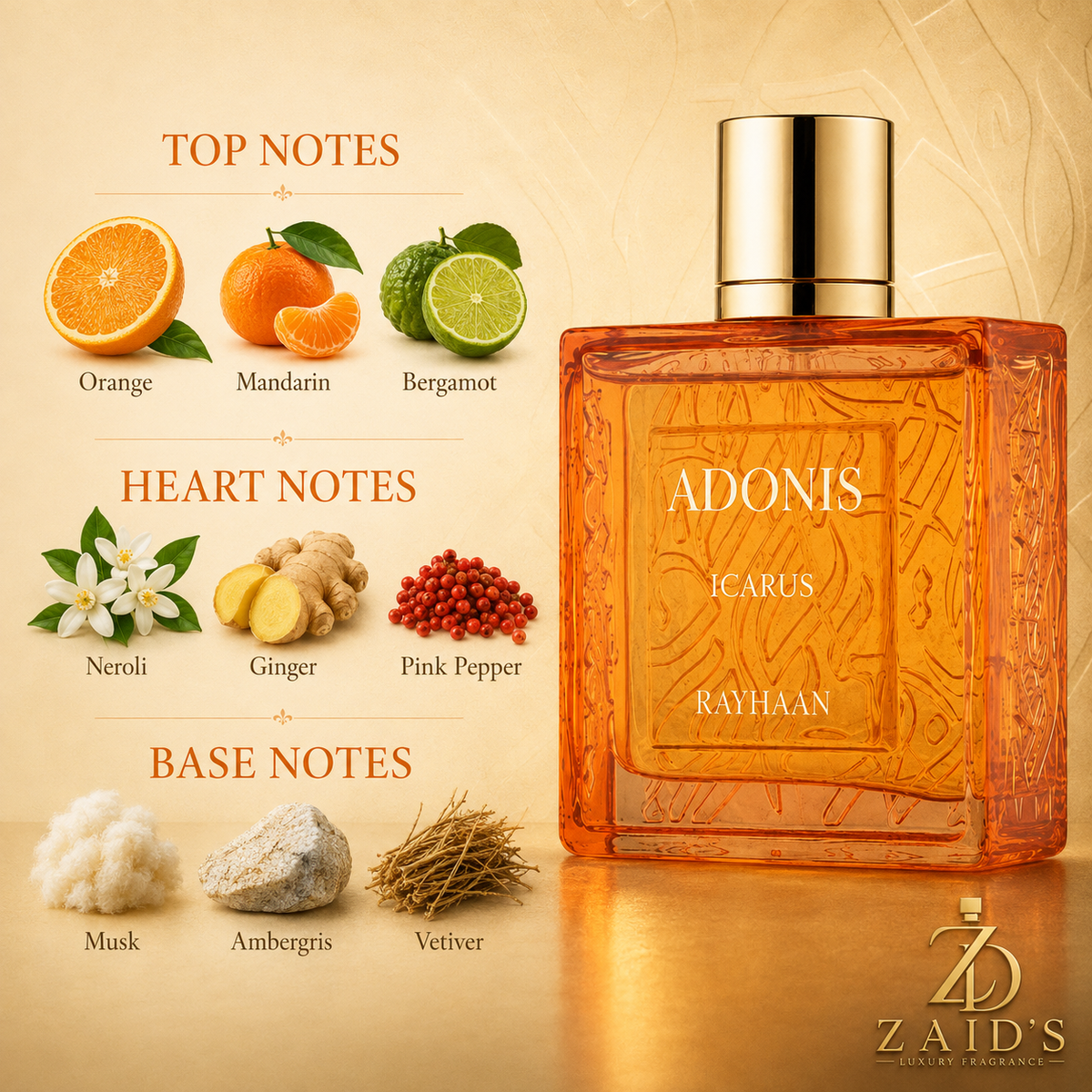 Rayhaan Adonis Icarus for Men EDP – 100 ml