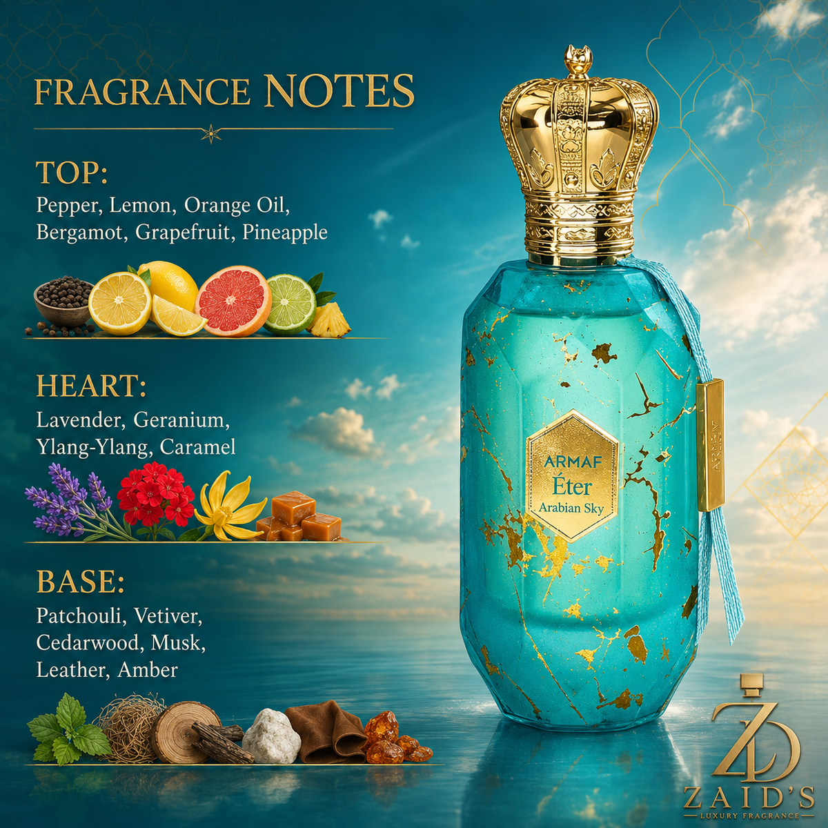Armaf Éter Arabian Sky Eau de Parfum 3.4 oz / 100 ml