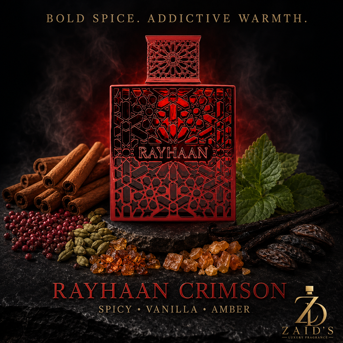 Rayhaan Crimson Eau de Parfum for Men – 100 ml
