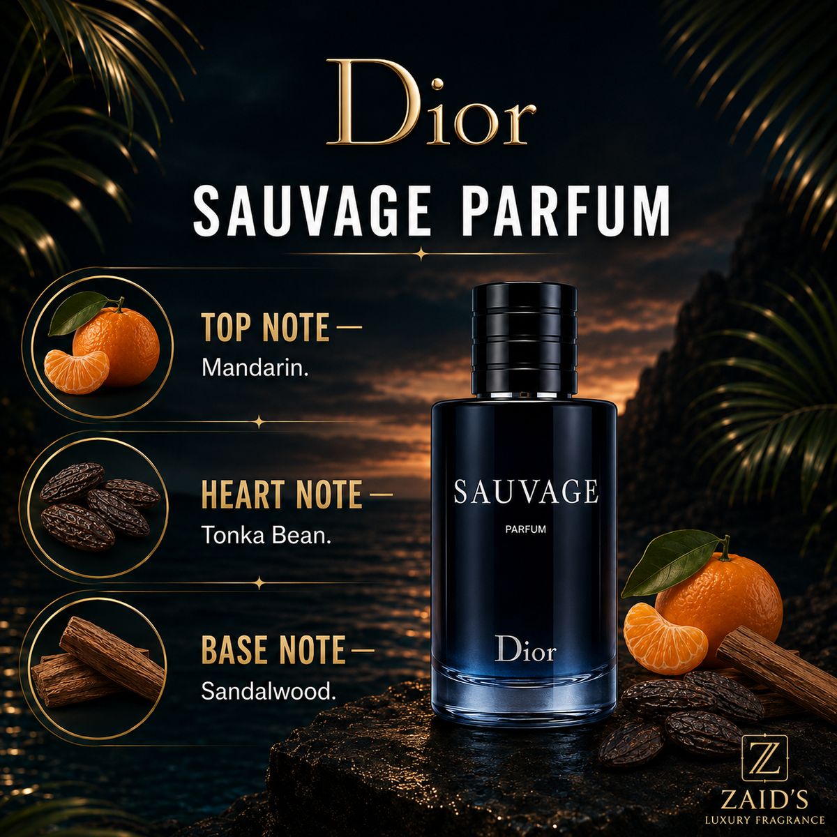 Dior Sauvage Parfum — 100 ml / 3.4 oz
