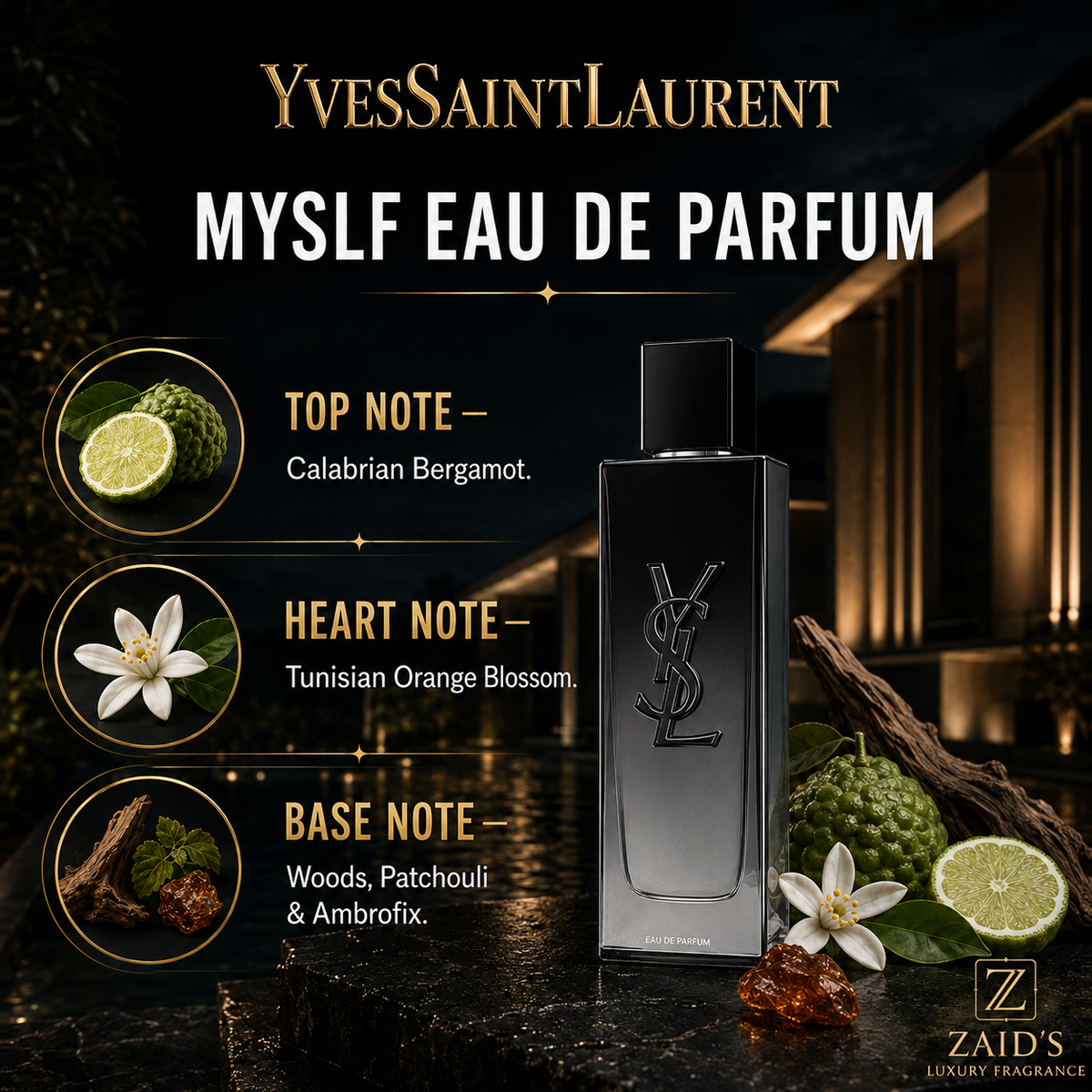 MYSLF Eau de Parfum by Yves Saint Laurent — 100 ml / 3.3 oz