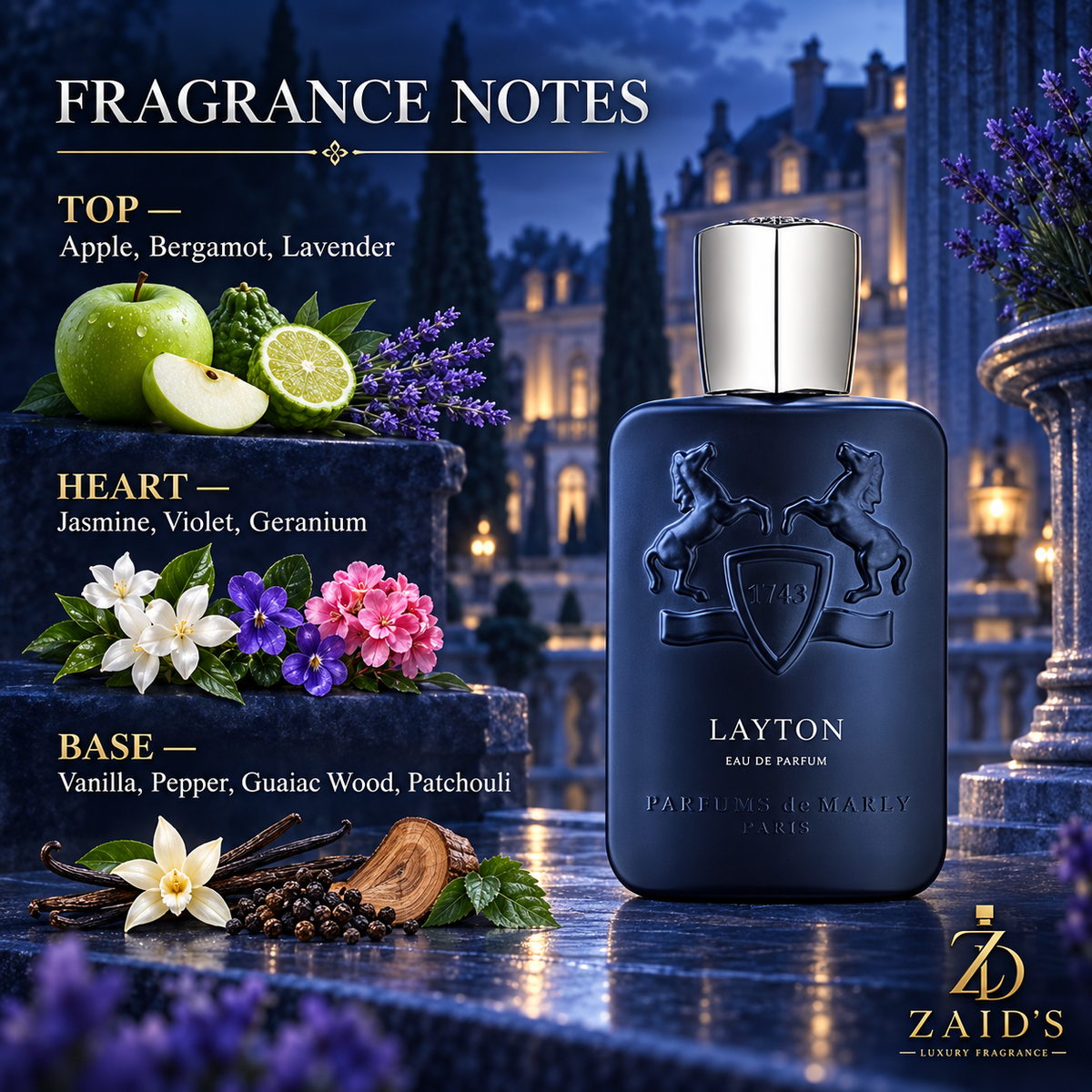 Parfums de Marly Layton Eau de Parfum – 4.2 oz / 125 ml